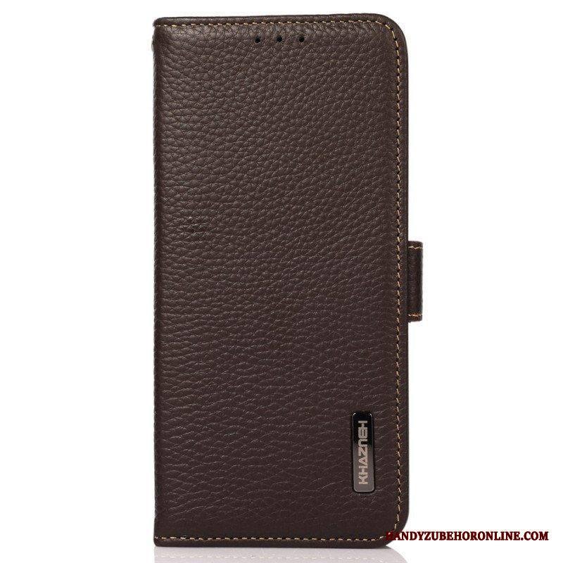 Flip Case Samsung Galaxy M13 Litsi Nahka Khazneh Rfid