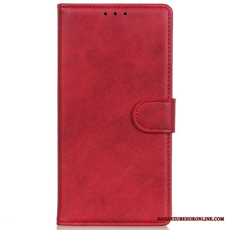 Flip Case Samsung Galaxy M13 Matta Keinonahka