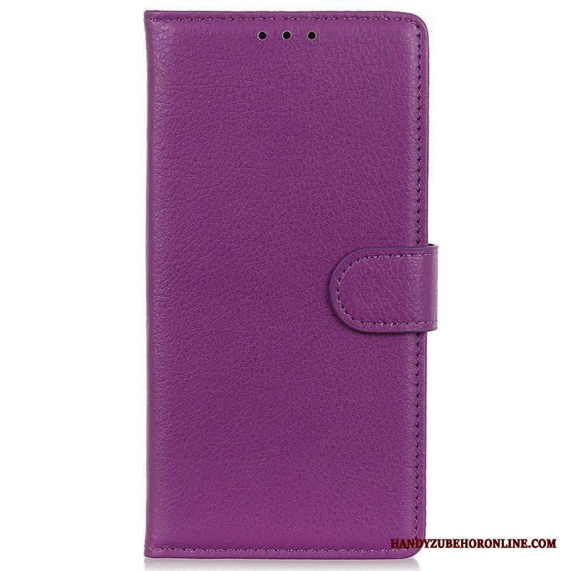 Flip Case Samsung Galaxy M13 Perinteinen Keinonahka