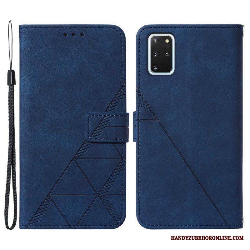 Flip Case Samsung Galaxy S20 Plus / S20 Plus 5G Pyramid-nahkaefekti