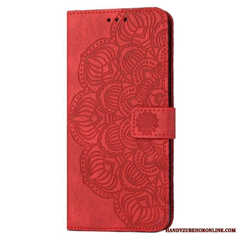 Flip Case Samsung Galaxy S23 Plus 5G Suojaketju Kuori Strappy Mandala