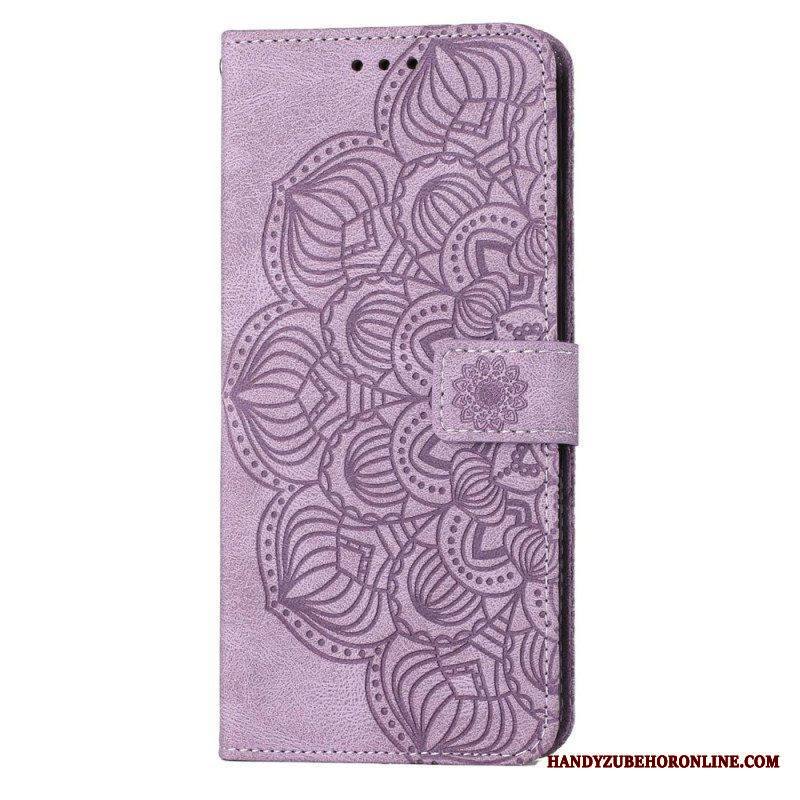 Flip Case Samsung Galaxy S23 Plus 5G Suojaketju Kuori Strappy Mandala