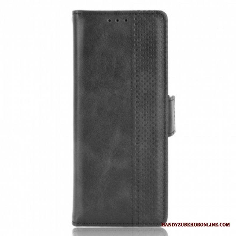 Flip Case Samsung Galaxy Z Fold 3 5G Tyylitelty Nahkaefekti