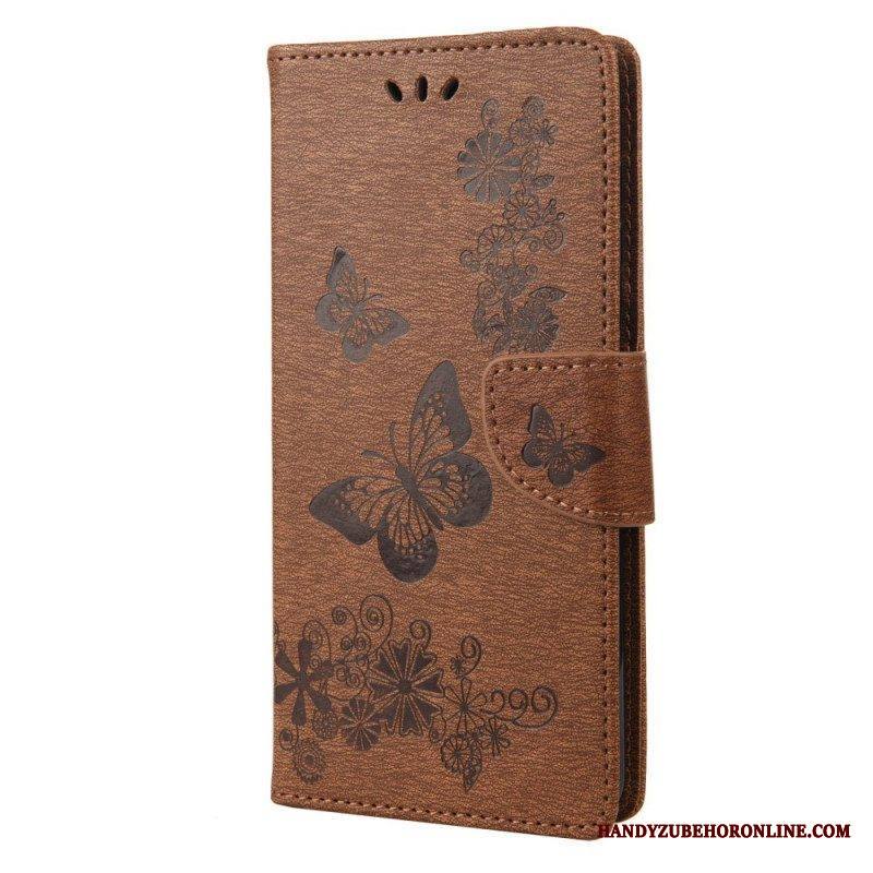 Flip Case Sony Xperia 10 IV Perhosia Lennossa