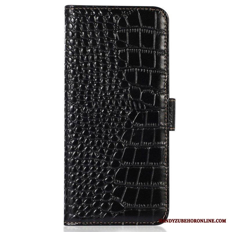 Flip Case Sony Xperia 5 IV Crocodile Style Rfid