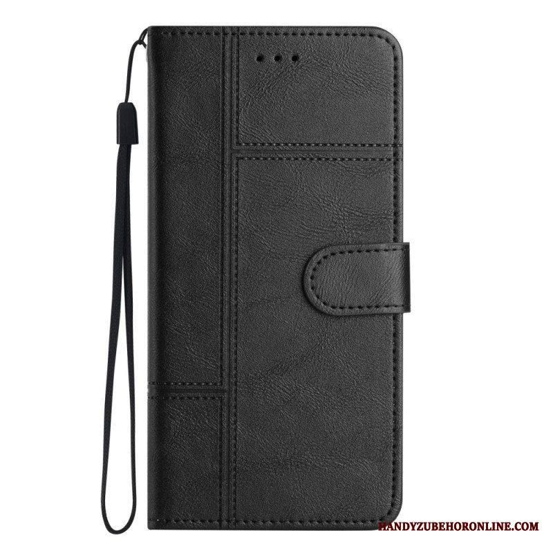 Flip Case Xiaomi 12 Lite Suojaketju Kuori Strappy Business Style