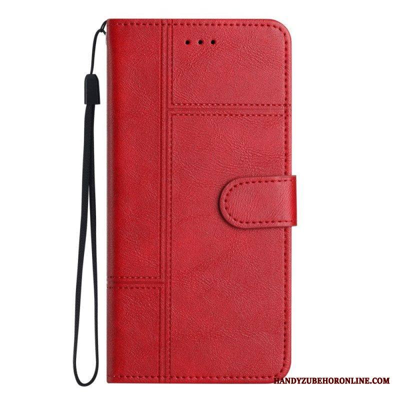 Flip Case Xiaomi 12 Lite Suojaketju Kuori Strappy Business Style