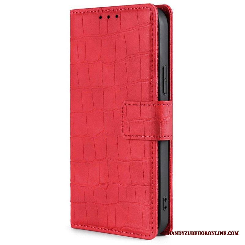 Flip Case Xiaomi 12T / 12T Pro Ihokosketuskrokotiili