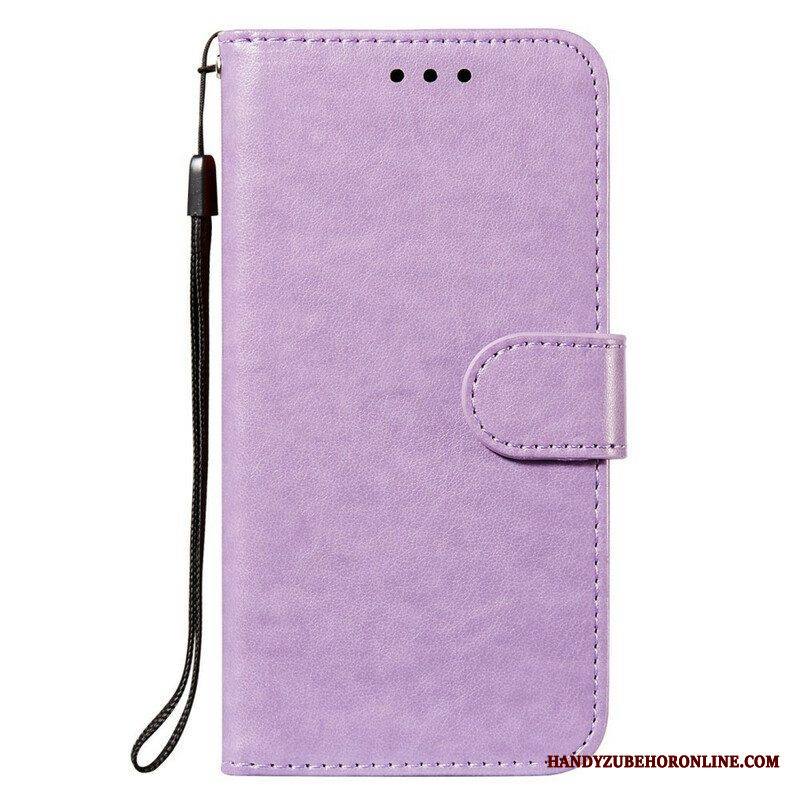 Flip Case Xiaomi Redmi Note 10 5G Nahkainen Muotoilu Hihnalla