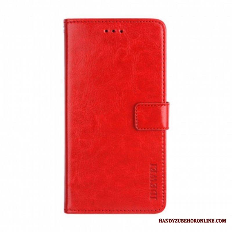 Flip Case Xiaomi Redmi Note 10 Pro Nahkajäljitelmä Idewei