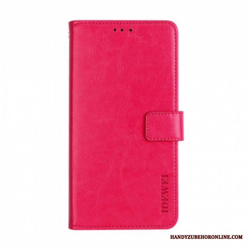 Flip Case Xiaomi Redmi Note 10 Pro Nahkajäljitelmä Idewei