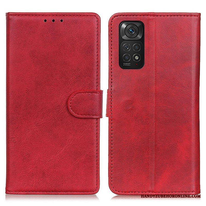 Flip Case Xiaomi Redmi Note 11 / 11S Retro Mattanahkaefekti