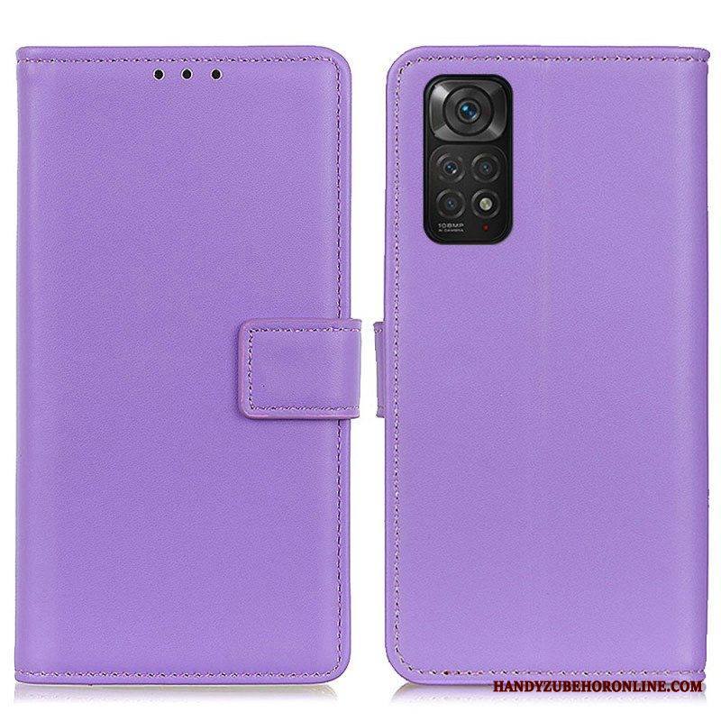 Flip Case Xiaomi Redmi Note 11 / 11S Tavallista Keinonahkaa