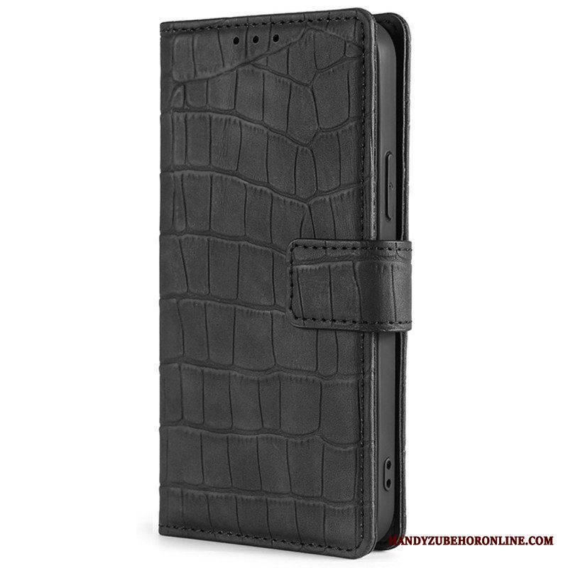 Flip Case Xiaomi Redmi Note 11 Pro / 11 Pro 5G Ihokosketuskrokotiili