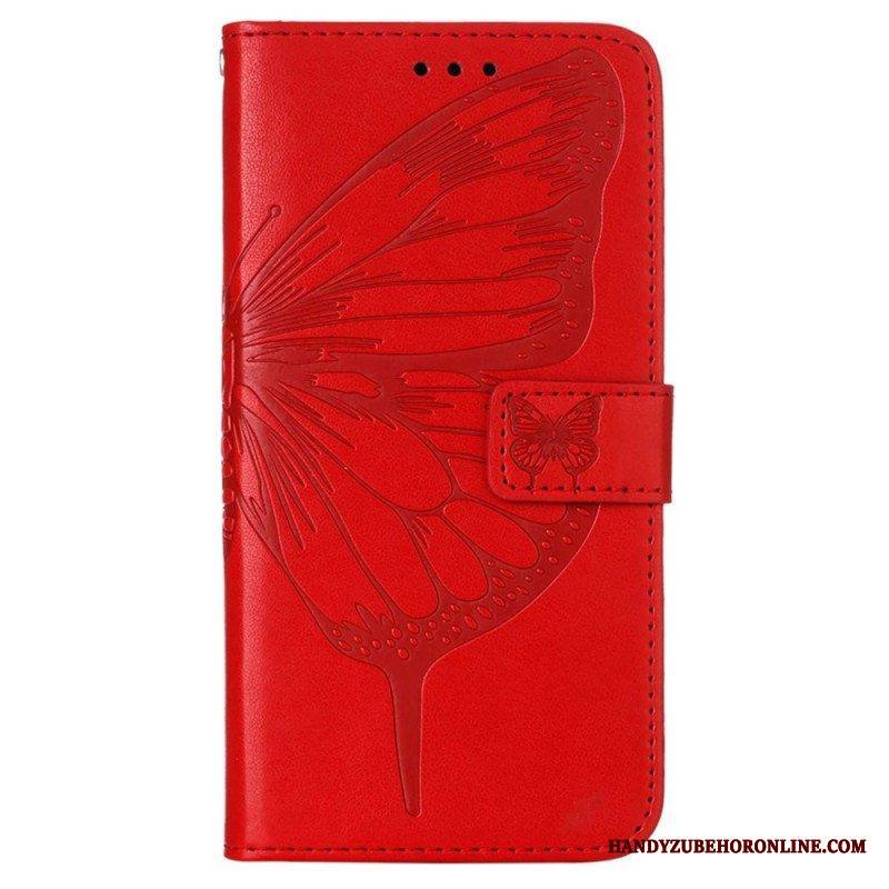 Flip Case Xiaomi Redmi Note 11 Pro Plus 5G Butterfly Design Kaulanauhalla