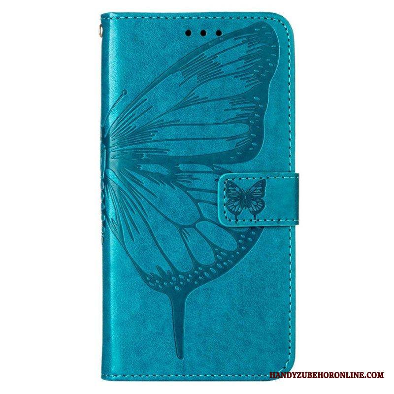 Flip Case Xiaomi Redmi Note 11 Pro Plus 5G Butterfly Design Kaulanauhalla