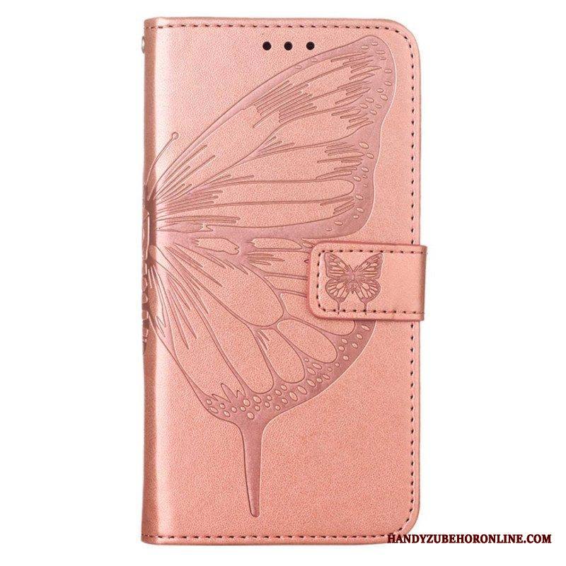 Flip Case Xiaomi Redmi Note 11 Pro Plus 5G Butterfly Design Kaulanauhalla