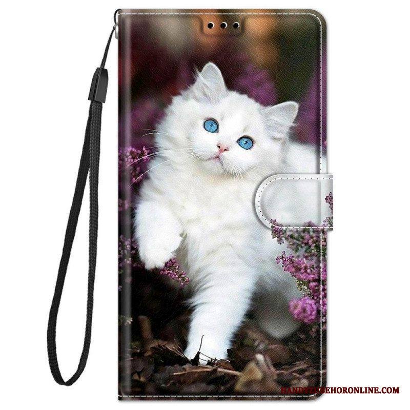 Flip Case Xiaomi Redmi Note 11 Pro Plus 5G Suojaketju Kuori Thong Cat Fan