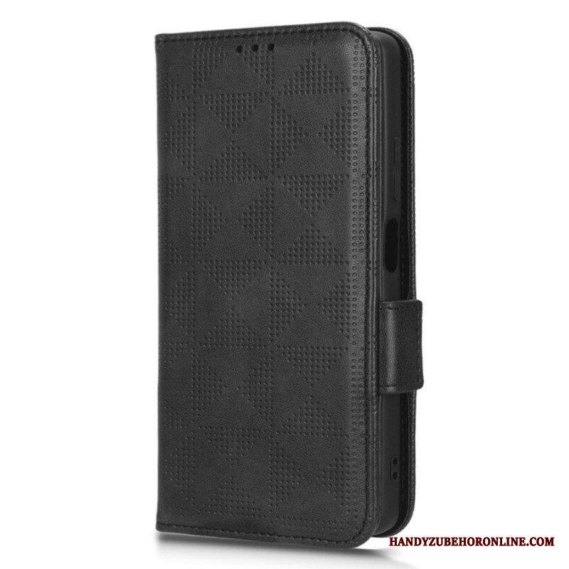 Flip Case Xiaomi Redmi Note 12 Pro Plus Kolmiot Kaulanauhalla