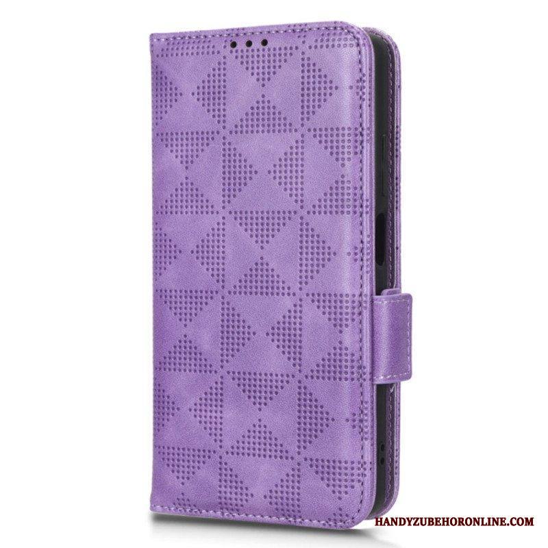 Flip Case Xiaomi Redmi Note 12 Pro Plus Kolmiot Kaulanauhalla