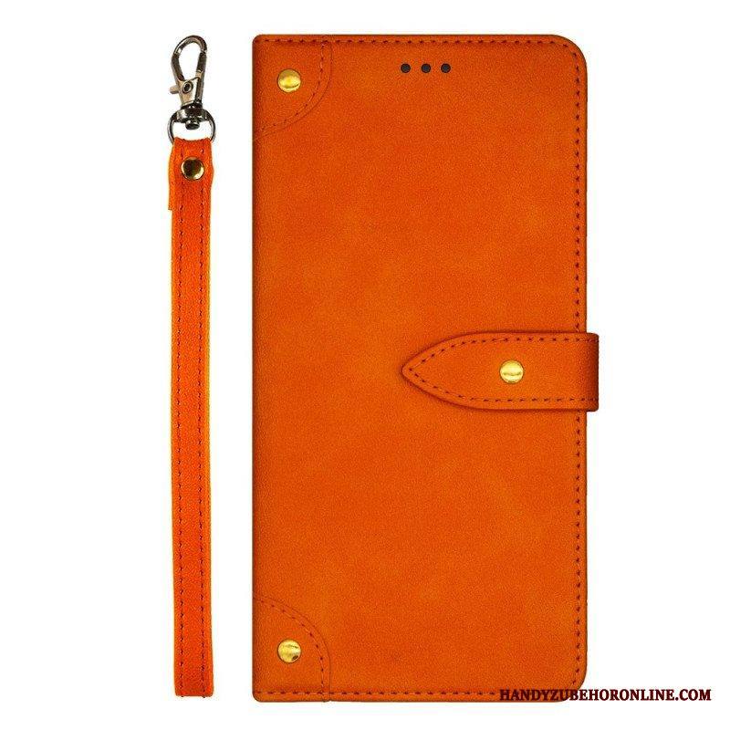 Flip Case Xiaomi Redmi Note 12 Pro Plus Niitit Ja Hihna Idewei