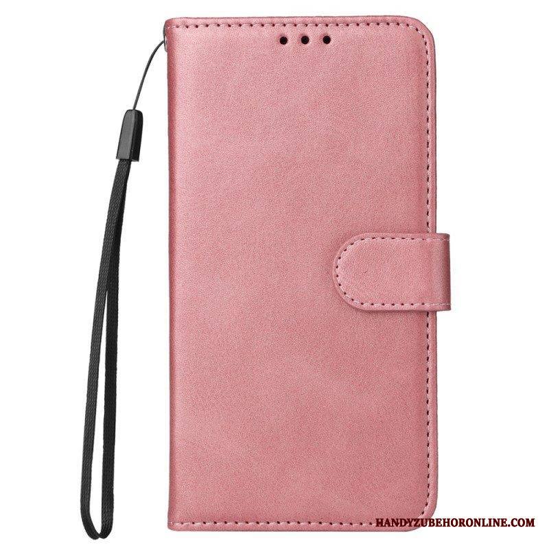 Flip Case Xiaomi Redmi Note 12 Pro Plus Suojaketju Kuori Tavallinen Hihnalla