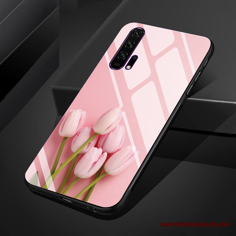 Honor 20 Pro Kuori Taide Pehmeä Neste Puhelimen Kuoret Jauhe All Inclusive Pinkki Lasi