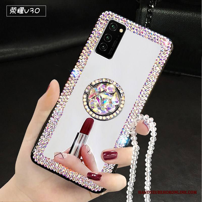 Honor View30 Kuori Ylellisyys Kotelo Tila Puhelimen Kuoret Rhinestone Inlay Trendi Net Red