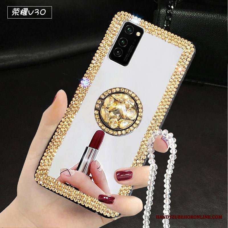 Honor View30 Kuori Ylellisyys Kotelo Tila Puhelimen Kuoret Rhinestone Inlay Trendi Net Red