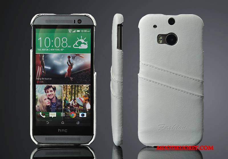 Htc One M8 Kuori Takakansi Puhelimen Trendi Kortti Kotelo Aito Nahka Puhelimen Kuoret