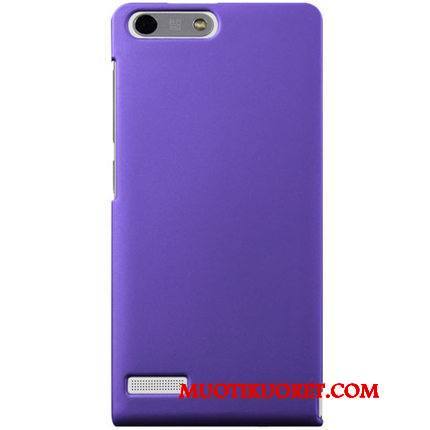 Huawei Ascend G6 Kova Kotelo Kuori Puhelimen Kuoret Keltainen Pesty Suede Suojaus