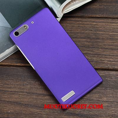 Huawei Ascend G6 Kova Kuori Pesty Suede Violetti Suojaus Kotelo Puhelimen