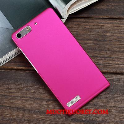 Huawei Ascend G6 Kova Kuori Pesty Suede Violetti Suojaus Kotelo Puhelimen