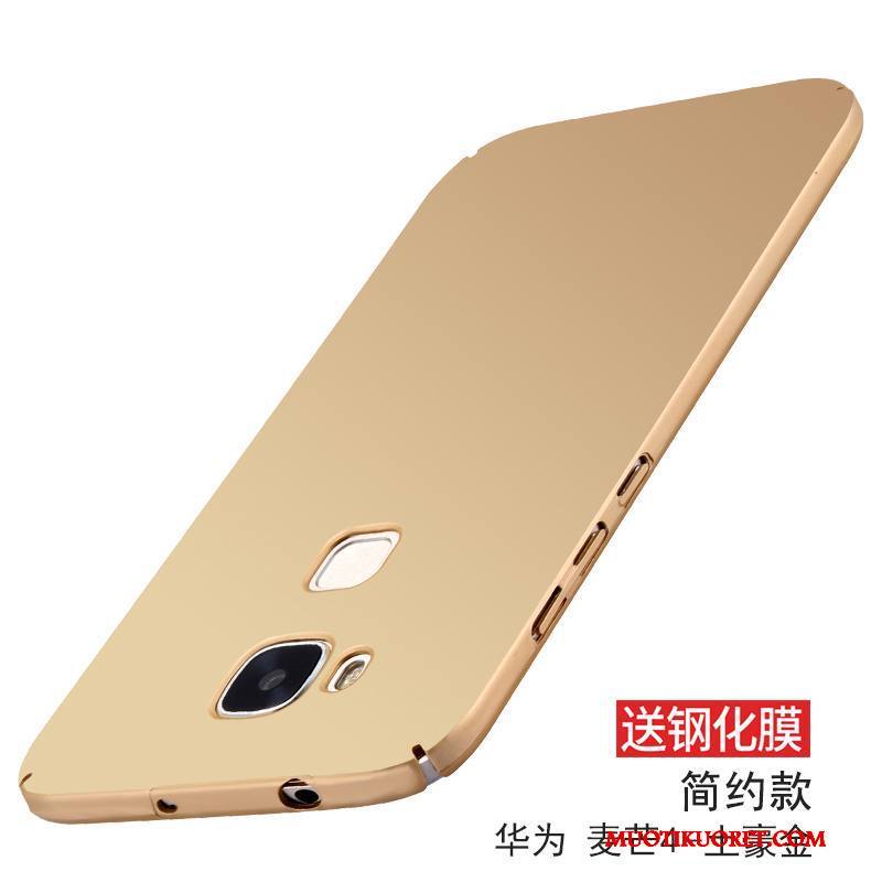 Huawei G7 Plus Kotelo Pesty Suede Silikoni Kuori Murtumaton Kulta Kova