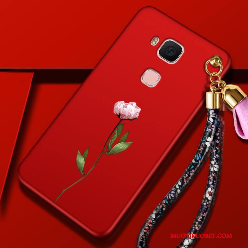 Huawei G7 Plus Kuori All Inclusive Punainen Suojaus Kotelo Puhelimen Kuoret Murtumaton Trendi