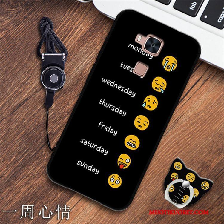 Huawei G7 Plus Kuori Pehmeä Neste Musta Puhelimen Kuoret Suojaus Silikoni Kotelo