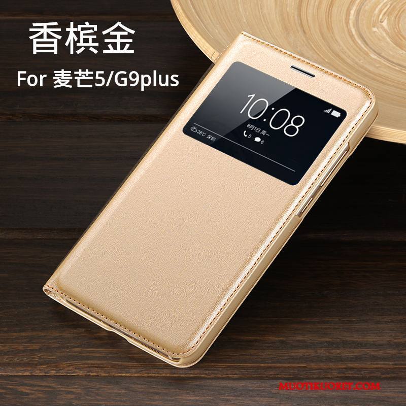 Huawei G9 Plus Kuori Kulta Puhelimen Kuoret Kotelo Simpukka Suojaus Nahkakotelo