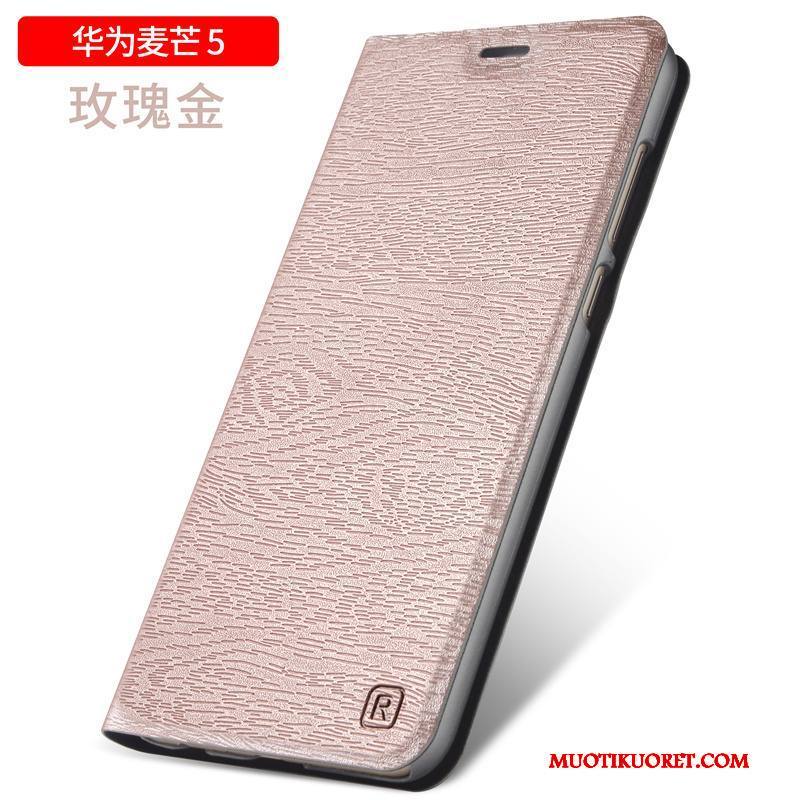 Huawei G9 Plus Kuori Murtumaton Kuoret Suojaus Kotelo Puhelimen Kuoret Nahkakotelo Musta