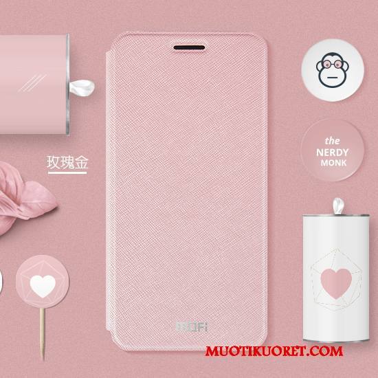 Huawei G9 Plus Kuori Suojaus Kuoret Nahkakotelo Puhelimen Kuoret Murtumaton Kulta Pinkki