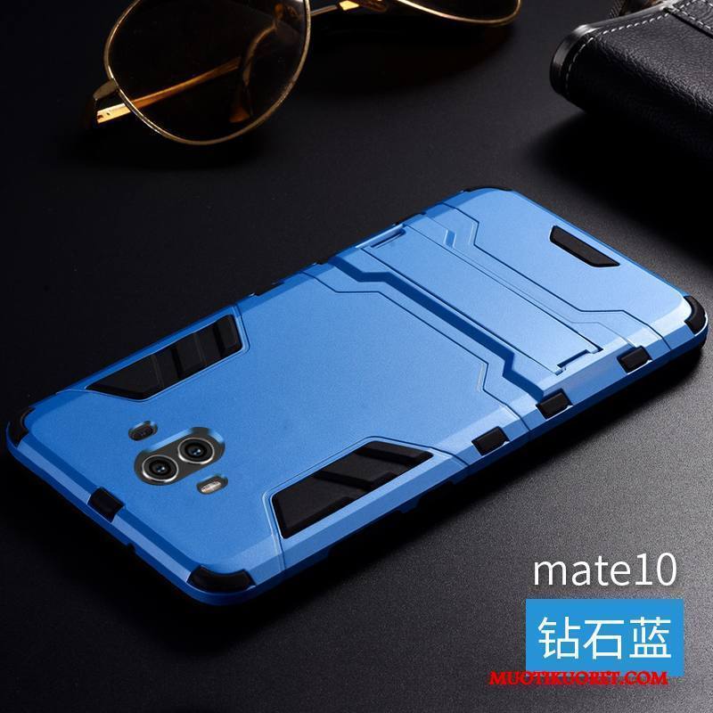 Huawei Mate 10 Kuori Kotelo Kolme Puolustusta Metalli Silikoni Murtumaton Puhelimen Kuoret Trendi