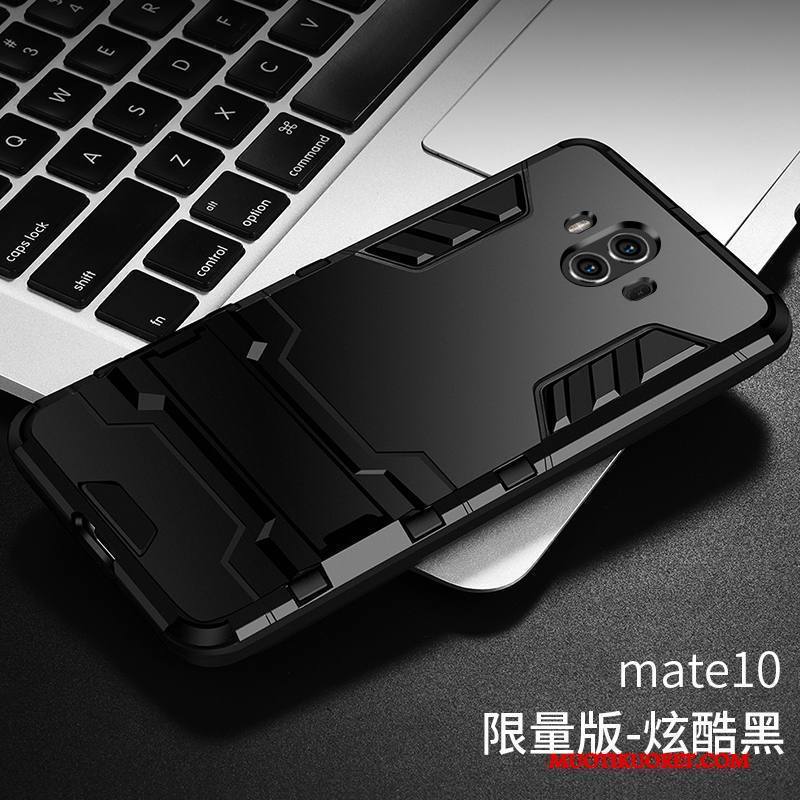 Huawei Mate 10 Kuori Kotelo Kolme Puolustusta Metalli Silikoni Murtumaton Puhelimen Kuoret Trendi