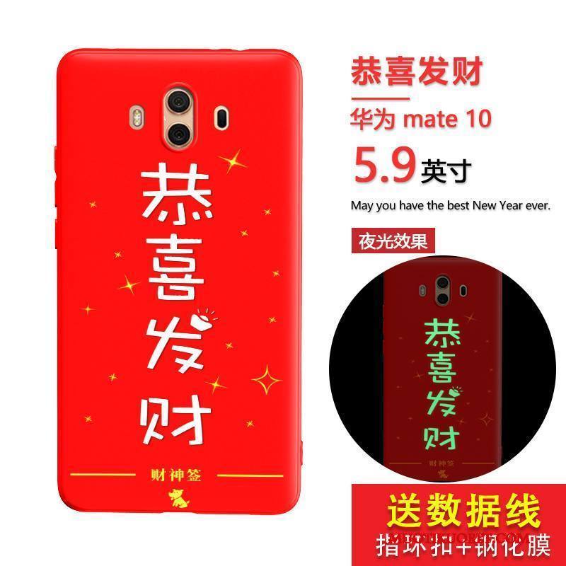 Huawei Mate 10 Kuori Murtumaton All Inclusive Kotelo Puhelimen Kuoret Punainen Persoonallisuus Kirkas