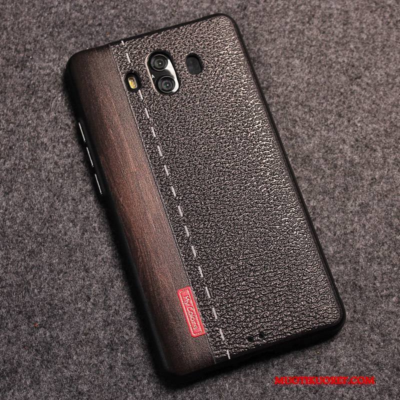 Huawei Mate 10 Kuori Persoonallisuus Luova Keltainen Puhelimen Kuoret Pesty Suede Kohokuviointi Murtumaton