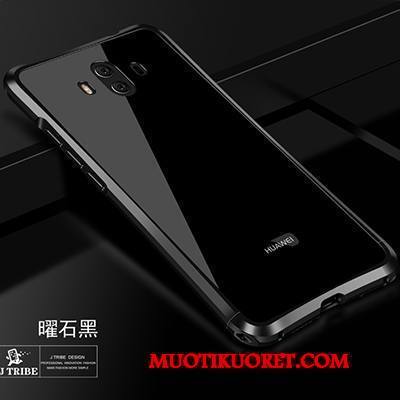 Huawei Mate 10 Kuori Punainen Suojaus Metalli Puhelimen Kuoret Kolme Puolustusta Trendi Kotelo