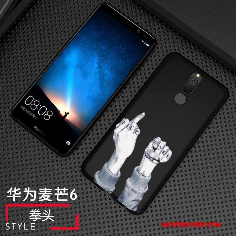 Huawei Mate 10 Lite Kuori Luova Murtumaton Pesty Suede Puhelimen Kuoret Musta Kotelo Persoonallisuus