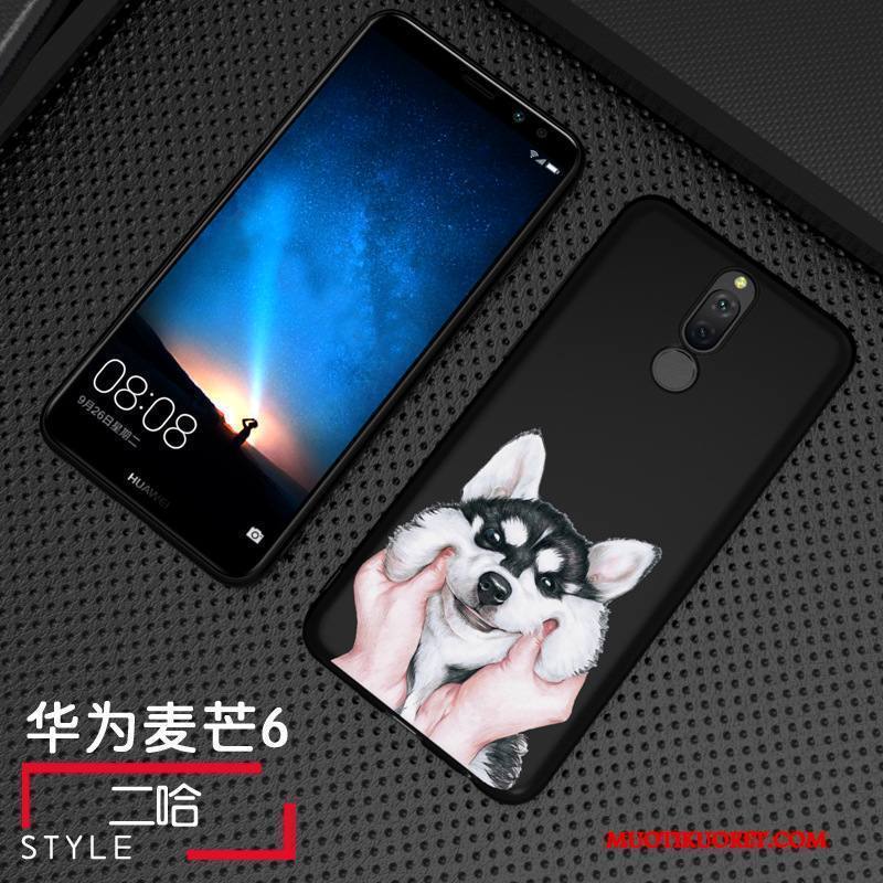 Huawei Mate 10 Lite Kuori Luova Murtumaton Pesty Suede Puhelimen Kuoret Musta Kotelo Persoonallisuus