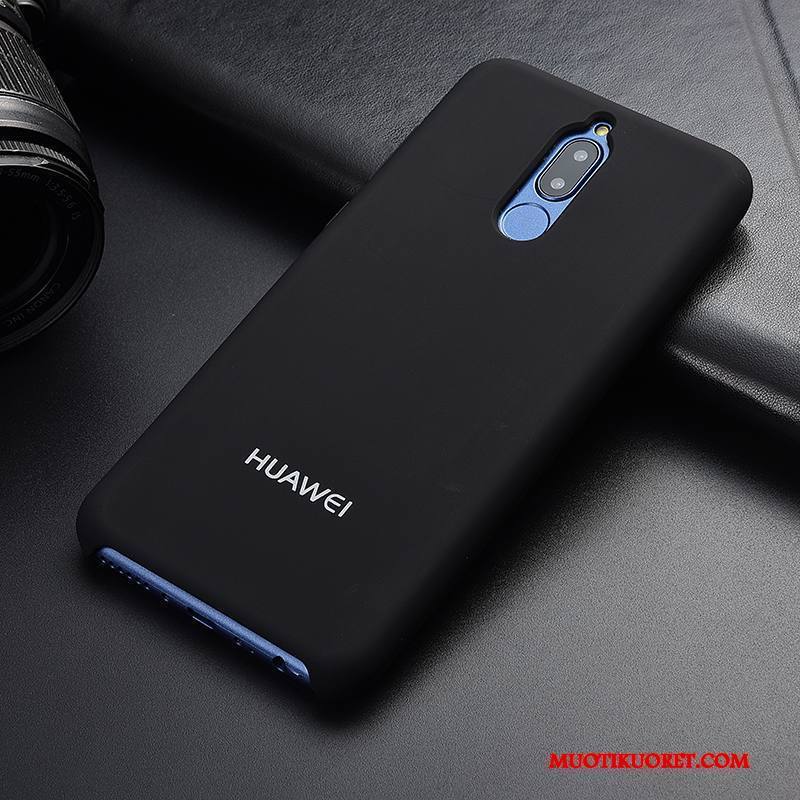 Huawei Mate 10 Lite Kuori Pehmeä Neste Silikoni Musta Puhelimen Kuoret Pesty Suede Suojaus Trendi