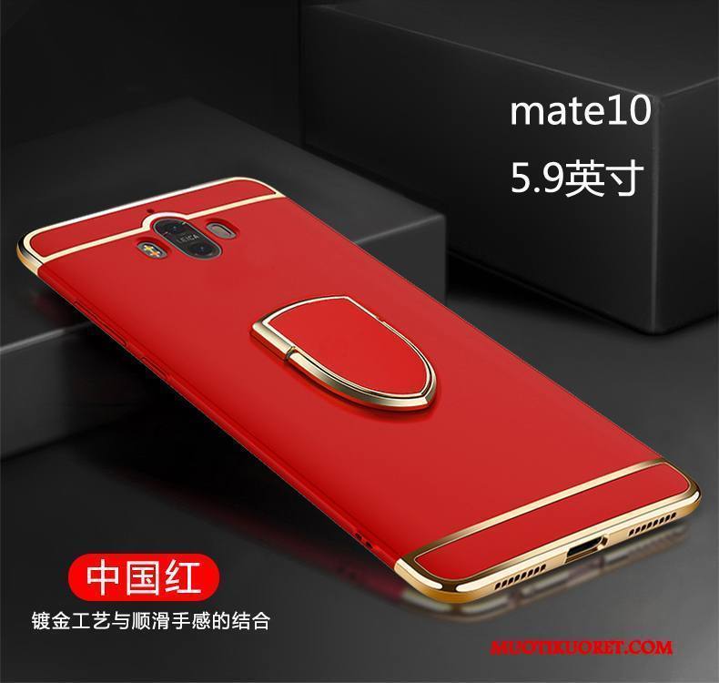 Huawei Mate 10 Pesty Suede Auto Kova Murtumaton Magneettinen Rengas Kuori