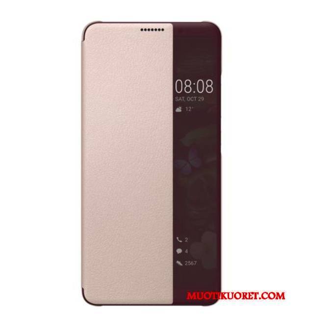 Huawei Mate 10 Pro Horrostila Suojaus Kuori Puhelimen Kuoret Kotelo Musta Nahkakotelo