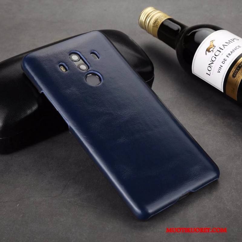 Huawei Mate 10 Pro Kotelo Suojaus Nahka Nahkakotelo Lehmä Vuosikerta Kuori